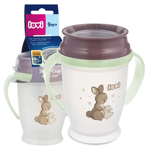 Lovi (1/610) Kubek 360° Night&Day Rabbit 250 ml