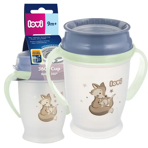 Lovi Kubek 360 Night & Day Fox 250ml Świecący W Ciemności 9m+