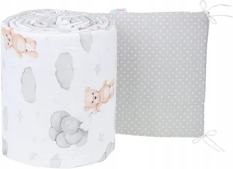 Babymam dwustronny ochraniacz 180x30 do łóżeczka