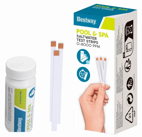 BESTWAY tester do pomiaru słonej wody w basenie jacuzzi paski testowe 58767