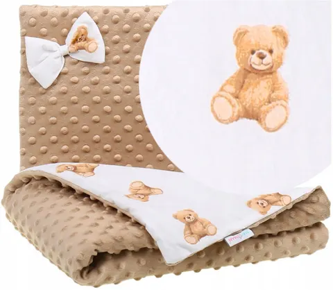 Kocyk minky 75x100 kołderka + poduszka Babymam