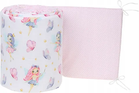 Babymam dwustronny ochraniacz 180x30 do łóżeczka