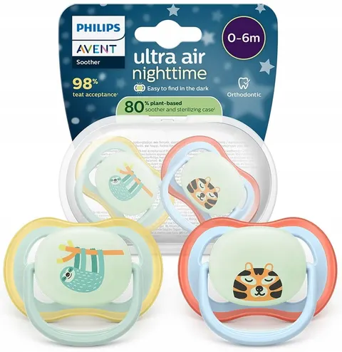 Philips Avent (SCF376/24) Air Night Smoczek 0-6 m