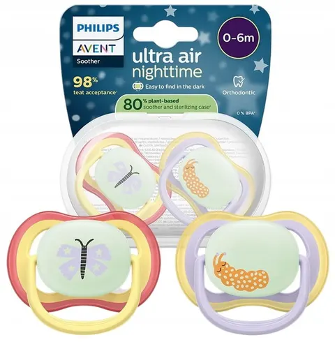 Philips Avent (SCF376/25) Air Night Smoczek 0-6 m