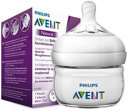 Philips Avent butelka natural mała 60ml 0-6m dla noworodka