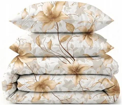 Pościel komplet 160x200cm + 2x poszewka 70x80cm bawełna 100% komplet pościeli