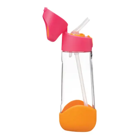 Butelka tritanowa ze słomką 600 ml Strawberry Shake, B.box