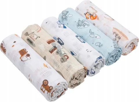Babymam pieluchy tetrowe bawełna 100% zestaw 5szt
