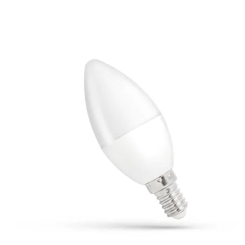 LED Świecowa E-14 230V 8W CW Spectrum