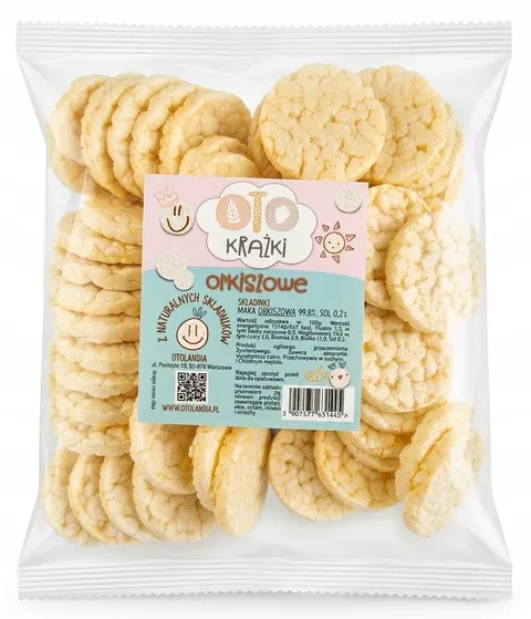 Krążki orkiszowe zdrowa chrupiąca przekąska 60g Otolandia