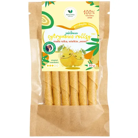 Naturalnie zdrowi Cytrynowe rollsy 50 g