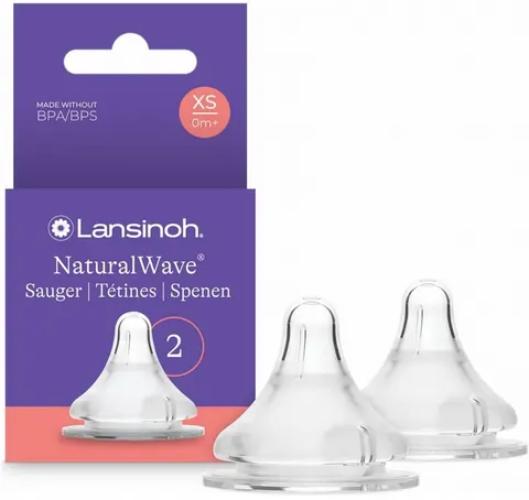 Lansinoh smoczki NaturalWave bardzo wolny przepływ 2szt 0m+