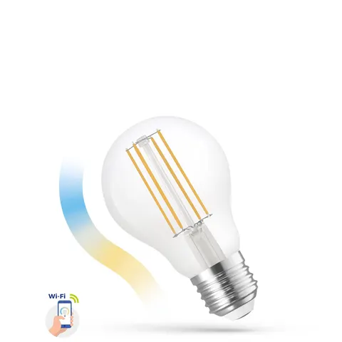 LED GLS 5W E-27 COG 230V Cct+dim Clear Wi-fi Spectrum Smart