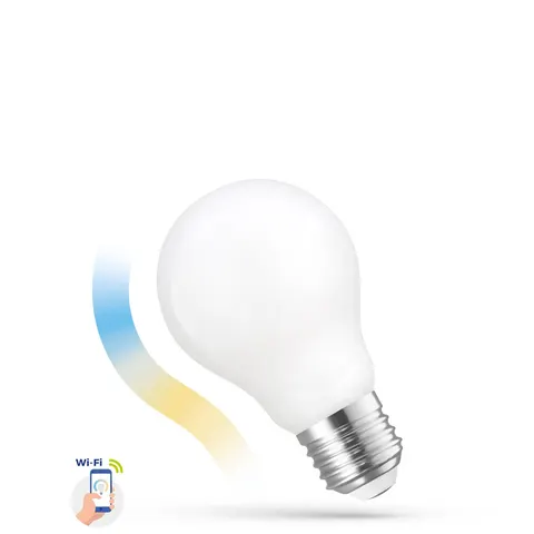 LED GLS 5W E-27 COG 230V Cct+dim Milky Wi-fi Spectrum Smart