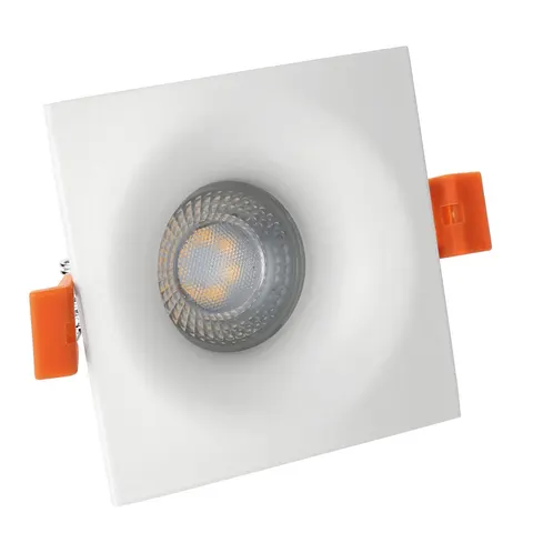 Fiale V GU10 Oczko GU10 250V IP20 85x85x35mm BiaŁy Kwadrat.