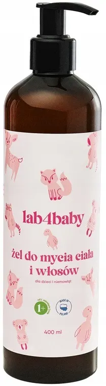 Alg Pharma lab4Baby żel do mycia ciała i włosów 400 ml