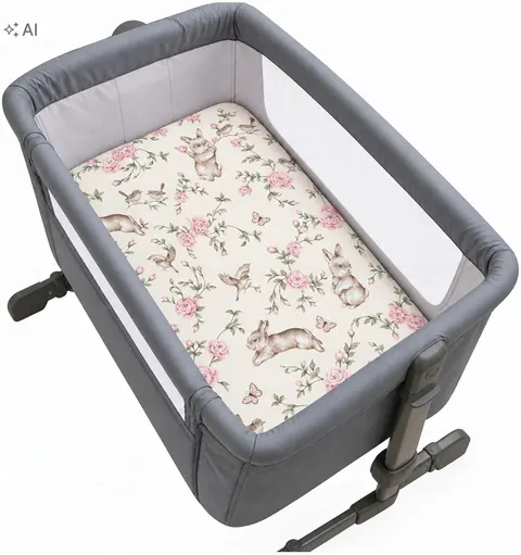 Prześcieradło bawełniane do dostawki 83x50 cm bawełna 100% Babymam