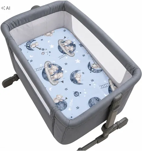 Prześcieradło bawełniane do dostawki 83x50 cm bawełna 100% Babymam