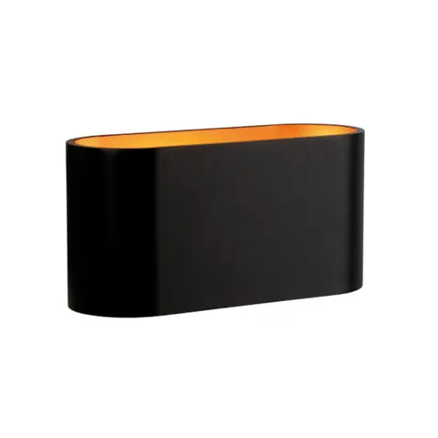 Squalla G9 Kinkiet G9 250V IP20 80x80x160mm Czarny ZŁoty