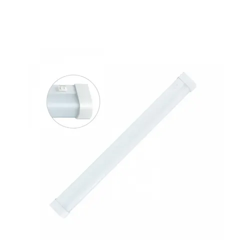 Aquatica 15W CW 230V 150st IP44 596x46x63 BiaŁy Okrągła Końcówka, Włącznik