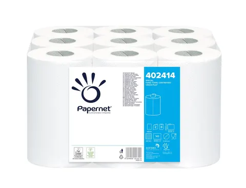 Ręczniki w roli mini 50 m celuloza 2 warstwy opak. 9 szt. Papernet 402414