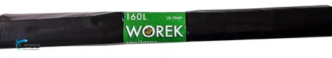 Worki na śmieci mocne 160L LDPE czarne rolka 10 szt.