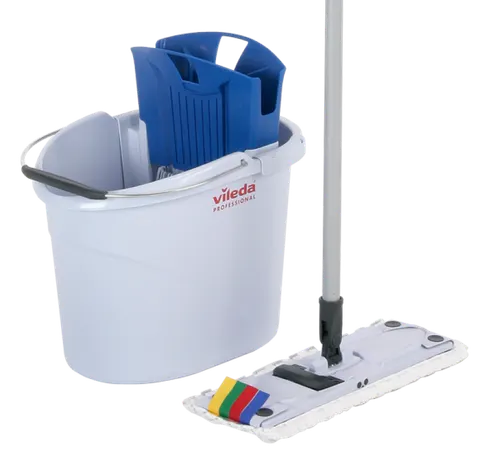 Wiadro z wyciskarką i mopem płaskim Vileda UltraSpeed Mini Starter Kit 10L