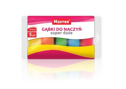 Gąbka do naczyń MASTER super duże 5szt.