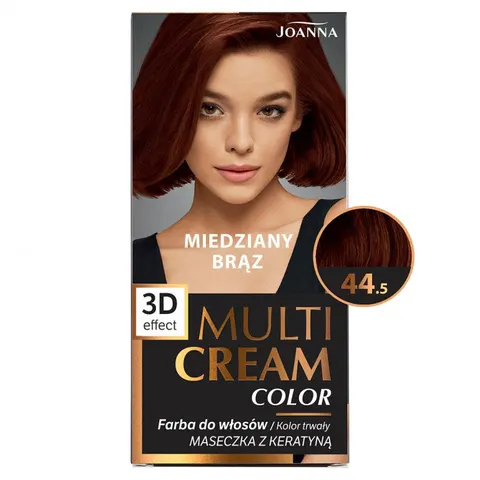 JOANNA MULTI CREAM COLOR Farba do włosów 44.5 MIEDZIANY BRĄZ