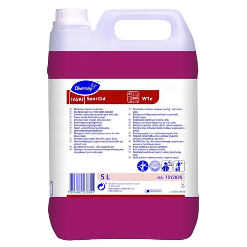 Taski Sani Cid W1e kwasowy preparat do codziennego mycia toalet 5L 7512835