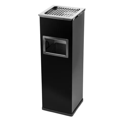 Koszopopielnica 22L stal czarna Alda Mirage 680A