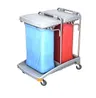 Podwójny wózek na odpady z pokrywami 2x120L Splast TSO-0006