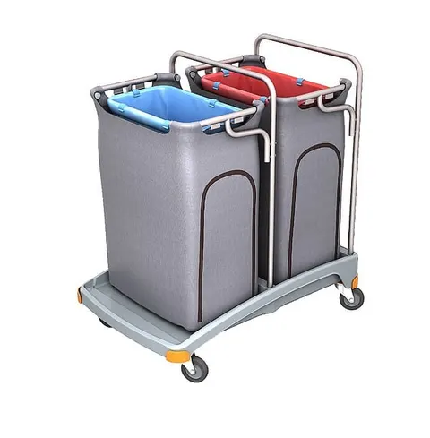 Podwójny wózek na odpady z workami osłonowymi 2x120L Splast TSO-0007