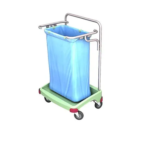 Antybakteryjny pojedynczy wózek na odpady 1x120L Splast TSOA-0001