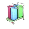 Antybakteryjny poczwórny wózek na odpady 4x70L Splast TSOA-0021