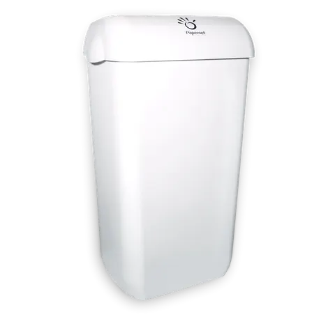 Kosz na odpady z pokrywą 23 L Papernet 406629 biały