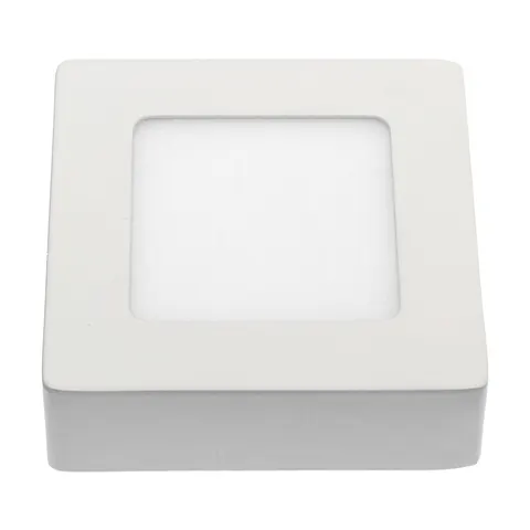 Algine ECO LED Square 230V 6W IP20 CW Sufitowe Biała Ramka Natynkowa