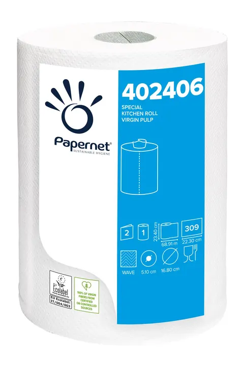 Ręcznik kuchenny 68,91 m celuloza 2 warstwy opak. 1 szt. Papernet 402406