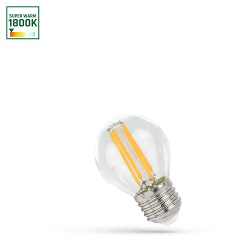 LED Kulka E-27 230V 4W COG 1800k Clear Spectrum