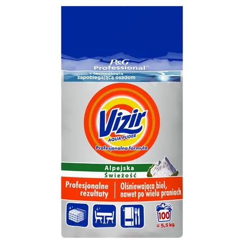 Vizir Regular AF proszek do prania tkanin białych 5,5 kg 100 prań