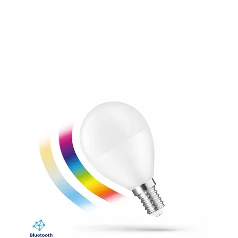 LED Kulka 4,9W E-14 230V Rgbw+cct+dim BTM Spectrum Smart Easy Smart