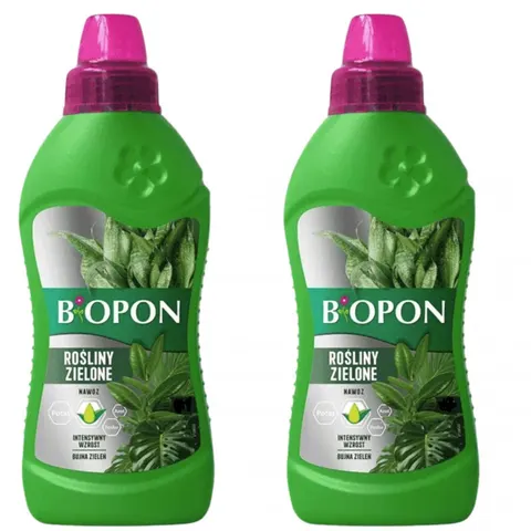 BIOPON Nawóz w płynie do roślin zielonych 1l, pakiet 2 szt.