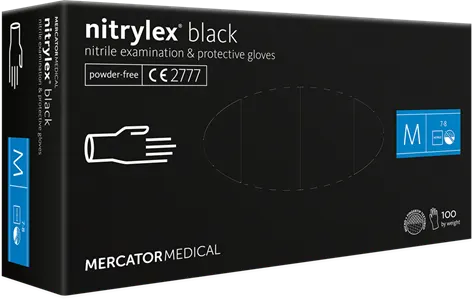 Rękawice nitrylowe Nitrylex Black, M a'100 szt.