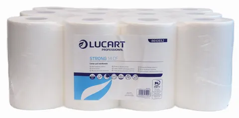 Ręczniki w roli mini 59 m celuloza 2 warstwy opak. 12 szt. Lucart Strong 14 CF 861093J