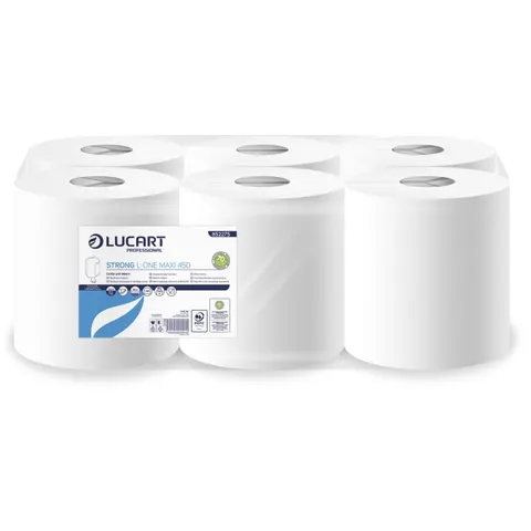 Ręczniki w roli maxi 158 m celuloza 2 warstwy opak. 6 szt. Lucart Strong L-One Maxi 450 852275