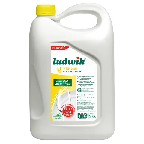 Ludwik płyn do mycia naczyń cytrynowy 5 kg