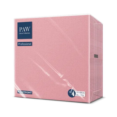 PAW Serwetka PUNTA 2W 38x38 RÓŻ 50szt