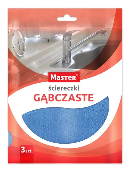 Ściereczki gąbczaste Master opak. 3 szt.