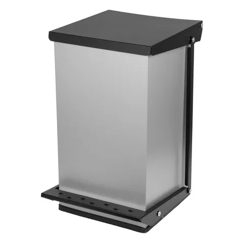 Kosz pedałowy 50 L metalowy szary Alda Sherman FS150S