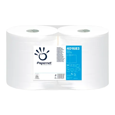 Czyściwo papierowe 136 m celuloza 2 warstwy opak. 2 szt. Papernet 401683